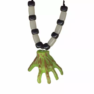 Funky Severed Bloody ZOMBIE HAND PENDANT NECKLACE Monster Ghoul Costume Jewelry • $6.97