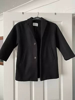 Zara Boys Black Coat Jacket Age 7 • £5.99