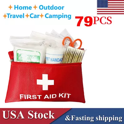 Mini First Aid Kit Easy Access Carrying Case All Purpose Emergency Survival US • $6.99