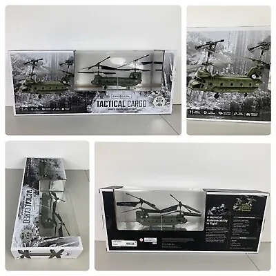 PROTOCOL Tactical Cargo Chinook RC Helicopter Drone With Gyro Stabilizer • $59.99