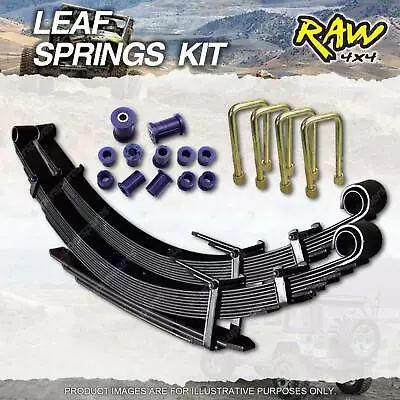 Raw 4x4 Rear 40mm Lift Medium Duty Leaf Springs Kit For Holden Rodeo TFS R7 R9 • $706.95