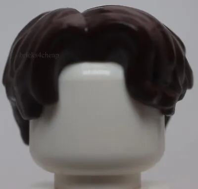 Lego Dark Brown Hair Short Wavy Parted On Right • $1.25
