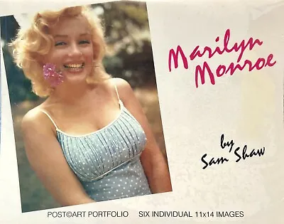 Marilyn Monroe 6-11x14 Photo Portfolio By Sam Shaw - Wrapper Open In Places • $125