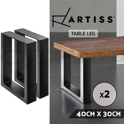 $53.63 • Buy Artiss 2 X Coffee Dining Table Legs Steel Industrial Vintage Bench Metal BOX 40c