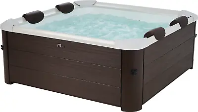 Mspa Frame Tribeca Bubble Spa Portable Inflatable Hot Tub Plastic Wood Panel 71  • $1999