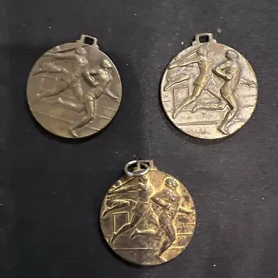 🥇🥇🥇3 VINTAGE TRACK & FIELD SPORTS MEDALS 1960’s As Pictures 🥇🥇🥇 • $19.99