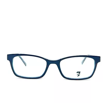 7 For All Mankind Eyeglasses Sequoia TTNVY Blue Rectangular  52[]19 140 Mm • $29.98