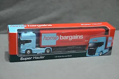 WELLY Home Bargains Scania V8 R730 Diecast Model Truck Lorry 1:64 Super Hauler • $27.74