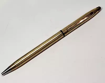 Vintage Anson Gold Filled Ball Point Pen Ruby Red Tip Twist In Mag Lid Gift Box • $19.99