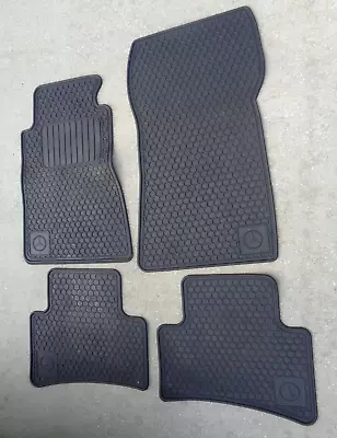 OEM 94-00 Mercedes W202 C-Class Factory Weather RUBBER FLOOR MATS Mat BLACK Nice • $217.77