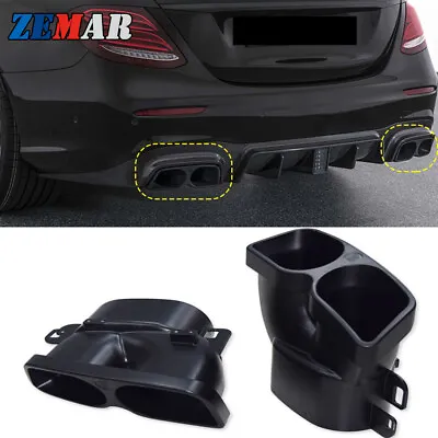 Car Exhaust Tips For Mercedes W205 W212 W222 W204 C E S Class Muffler Tail Pipe • $252.75