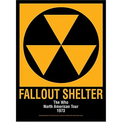  A3/A4 Size  - FALL OUT SHELTER VINTAGE STYLE POSTER  - # 4 • £3.60