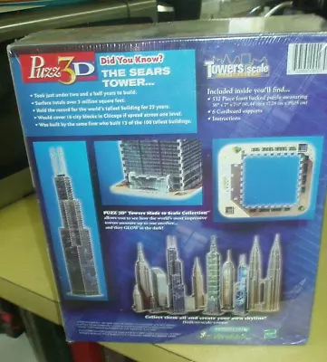 3D Puzzle Sears Tower Over 3 Feet Tall New Sealed Never Opened 532 Pieces • $49
