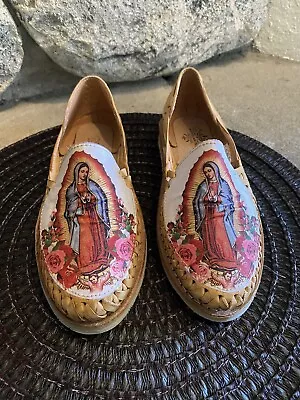 Sandalia Huarache Para Mujer Virgen De Guadalupe Size 7 • $43.99