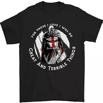 £8.49 • Buy Knights Templar St Georges Fathers Day Mens T-Shirt 100% Cotton