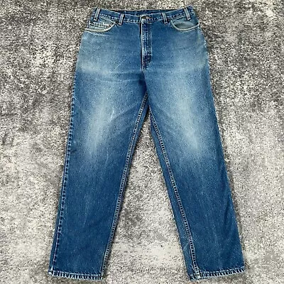 Vintage Levis Jeans Mens Actual 36X30 Blue 540 Relaxed Made In USA 90s Washout • $24.98