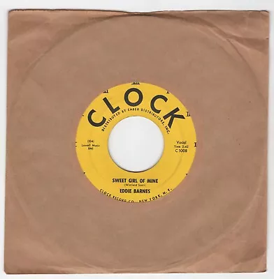 R&B Bouncer EDDIE BARNES Sweet Baby Of Mine/Just To Know CLOCK 1008 M- HEAR! • $9.99