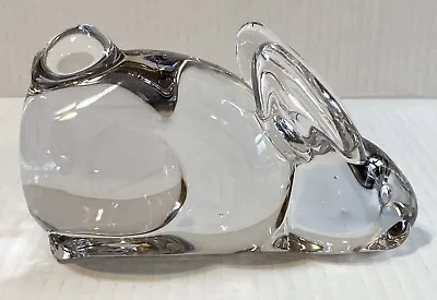 Silvestri Crystal Rabbit/Bunny Bookend Decor Paperweight 6  Handcrafted Vintage • $20