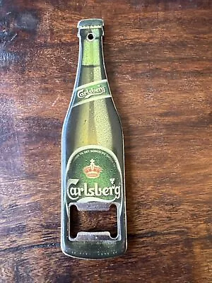 Vintage Carlsberg Beer Bottle Shape Magnetic Cap Opener • $14.99