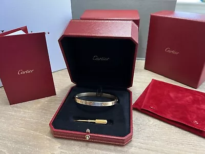 Cartier Love Bangle Bracelet 18k Yellow Gold - Size 20 • $5750