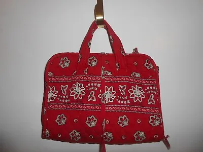 Vera Bradley Cosmetic Bag Hanging Travel Toiletries Organizer Red • $14