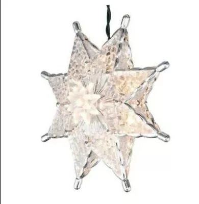 Home Accents Holiday 8 In. Acrylic Star Tree Topper Silver • $22.49