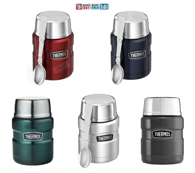$30.88 • Buy Thermos Stainless Steel Vacuum Insulated Food Jar Container 473ml With Spoon 