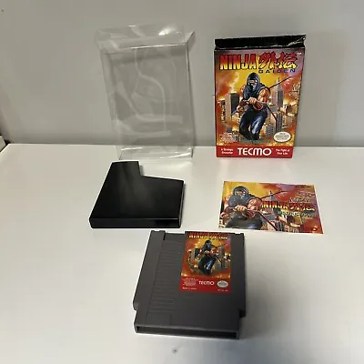 Ninja Gaiden Complete In Box Nintendo Nes Game MINT W/ Box Protector • $166.48