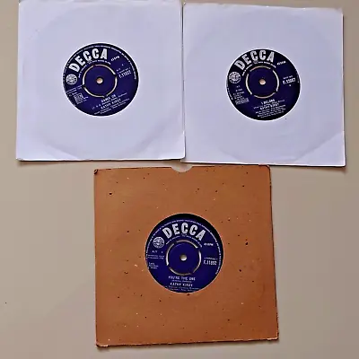 Kathy Kirby. 3 X 7  Decca Vinyl. Dance On I Belong You're The One 1960's • £6.75