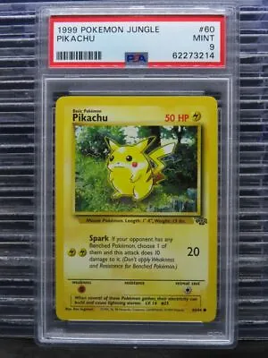 $0.99 • Buy 1999 Pokemon Jungle Pikachu 60/64 PSA 9