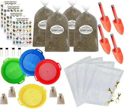 $167.39 • Buy Gem Mining BIRTHDAY PARTY Kit LARGE! Gemstone Paydirt Screening KITS + More!
