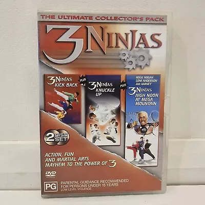 3 Ninjas Ultimate Collectors Pack (3 Movies - Kick Back Knuckle Up & High Noon) • $14