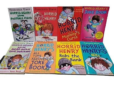 Horrid Henry Set Of 8 Books • £4.50
