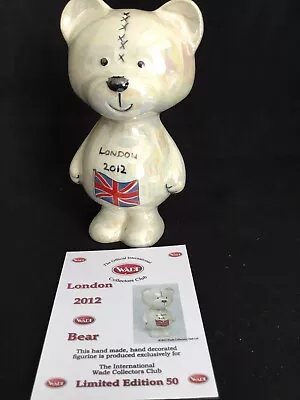 Wade Teddy Bear With London 2012 Design-Limited  Edition 50. COA–5 1/4” High. • £150