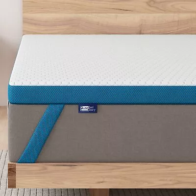 4 Inch Firm Mattress Topper Full Size Extra Firm Pain-Relief Memory Foam Bed... • $129.34