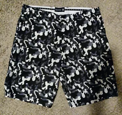 Tattoo Golf  Polyester Microfiber Golf Shorts Black Camouflage Men's 40 • $28.95