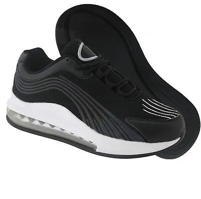 Mens Casual Lightweight Trainers Walking Running Jogging Sports Gym Shoes Size • £14.95