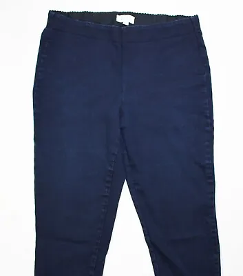 ELLE Pull-on Cropped Stretch Denim Jeans Women's Size XL EUC!! • $4.99