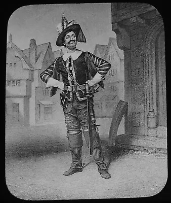 £20 • Buy Magic Lantern Slide PISTOL FROM SHAKESPEARES PLAY HENRY V C1890 ILLUSTRATION