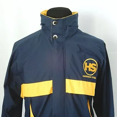 Dunbrooke Coat Jacket M Hood Full Zip Lined Long Sleeves Harrison Steel Patch • $24.99