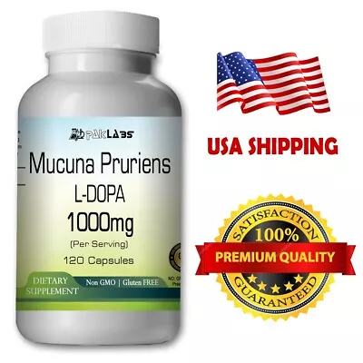 Mucuna Pruriens 120 Capsules 1000mg Natural Mood Support Dopamine Booster • $14.90