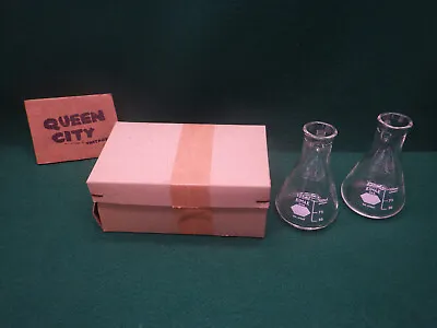 Pair NOS Vintage Kimax Erlenmeyer Sidearm Filter Flasks With With Box. 125ML • $24