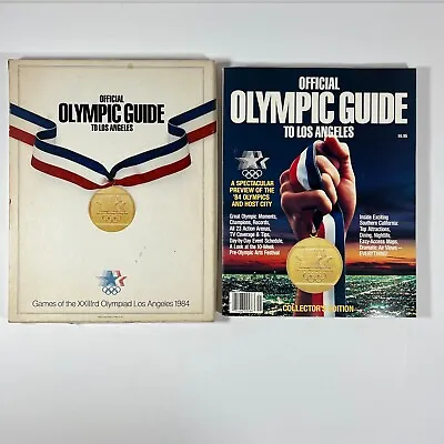 Official Olympic Guide To Los Angeles 1984 XXIIIrd Olympiad Magazine W/Slipcase • $16.99