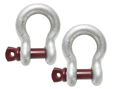 2 Pack 3/8  Lifting Shackle Clevis Screw Pin 1 Ton D Ring Attachment Rigging Tow • $5.99