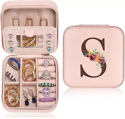 Parima Travel Jewelry Case Jewelry Box - Mini Small Jewelry Box Jewelry Organize • $15.38