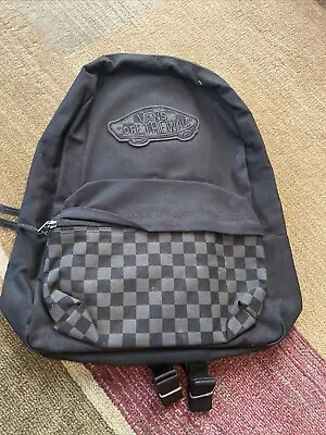 Brand New Vans Novelty Checker Realm Backpack Black NEW • $40