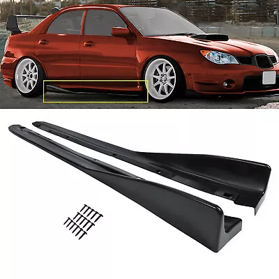 Fits 02-07 Subaru Impreza WRX STI CS Style Side Skirts Rocker Panel Extension PP • $98.99