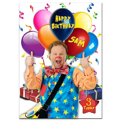 732; Large Personalised Birthday Card; Little For Any Name; Mr Tumble Something • £3.99