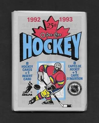 1992-93 OPC NHL Cards  25th Anniversary 1 Wax Pack. Gretzky Rookie Reprint? • $2.86