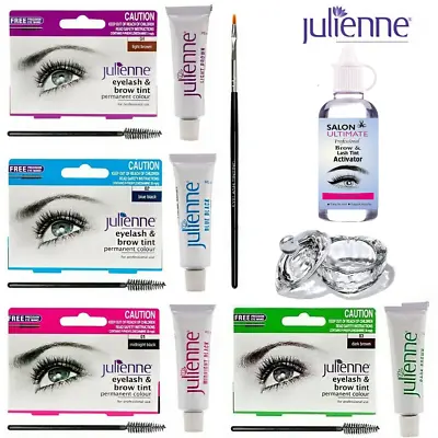 Julienne Professional Tinting Eyelash & Eyebrow Dye Tint Lash Kit - All Colours • £2.89